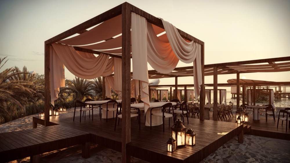 Restaurante Nopalitos al atardecer